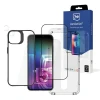 Чохол та захисне скло 3mk Comfort Set 4in1 для iPhone 15 Clear Black (5903108536653)