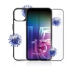 Чохол та захисне скло 3mk Comfort Set 4in1 для iPhone 15 Clear Black (5903108536653)