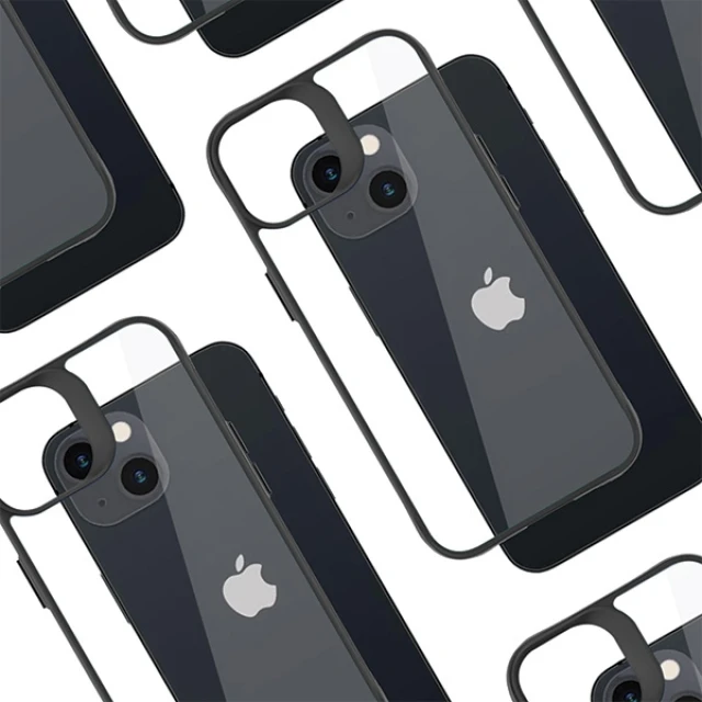 Чохол та захисне скло 3mk Comfort Set 4in1 для iPhone 15 Clear Black (5903108536653)