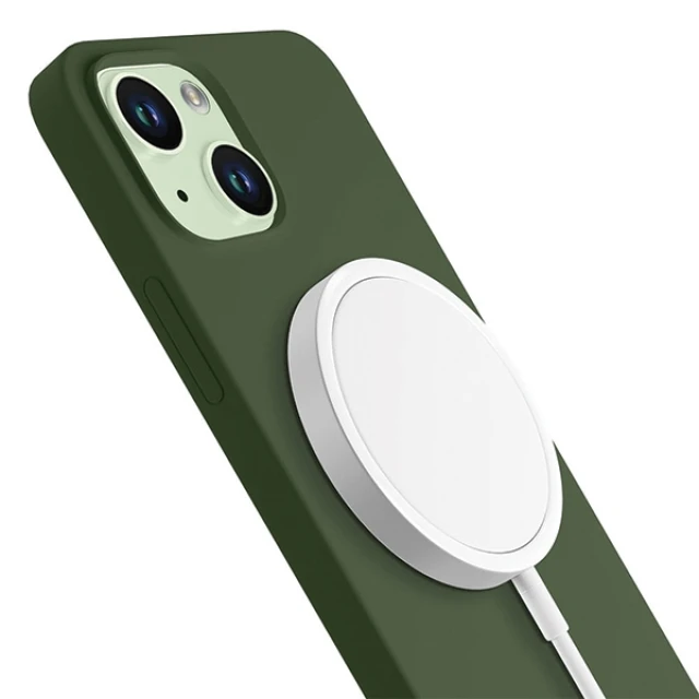 Чохол 3mk Hardy Case для iPhone 15 Plus | 14 Plus Green with MagSafe (5903108540254)