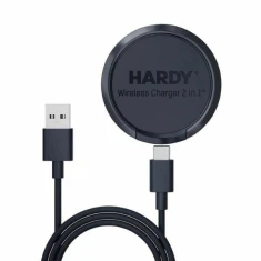 Беспроводная зарядка 3mk Hardy 2in1 15W Black (5903108541169)