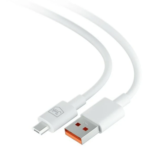 Кабель 3mk Hyper Cable USB-A - Micro USB 1.2m 5V 2.4A White (5903108541176)