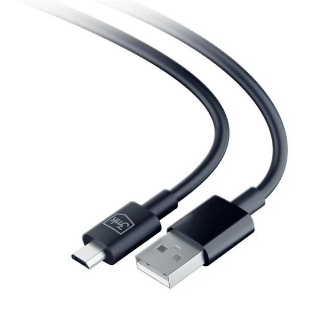 Кабель 3mk Hyper Cable USB-A - Micro USB 1.2m 5V 2.4A Black (5903108541183)