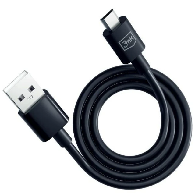 Кабель 3mk Hyper Cable USB-A - Micro USB 1.2m 5V 2.4A Black (5903108541183)
