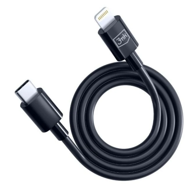 Кабель 3mk Hyper Cable USB-C - Lightning 20W 1.2m Black (5903108541206)