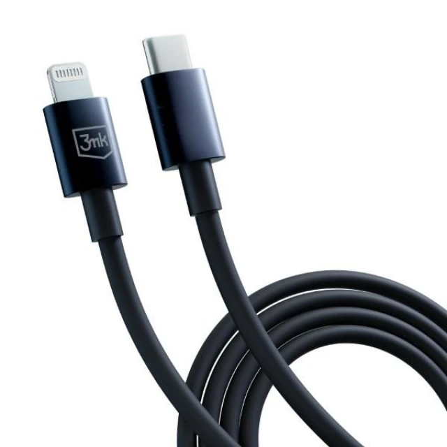 Кабель 3mk Hyper Cable USB-C - Lightning 20W 1.2m Black (5903108541206)