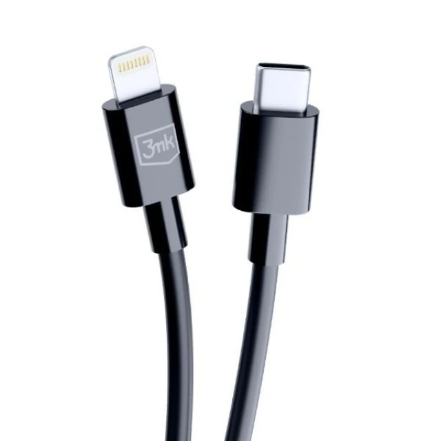 Кабель 3mk Hyper Cable USB-C - Lightning 20W 1.2m Black (5903108541206)