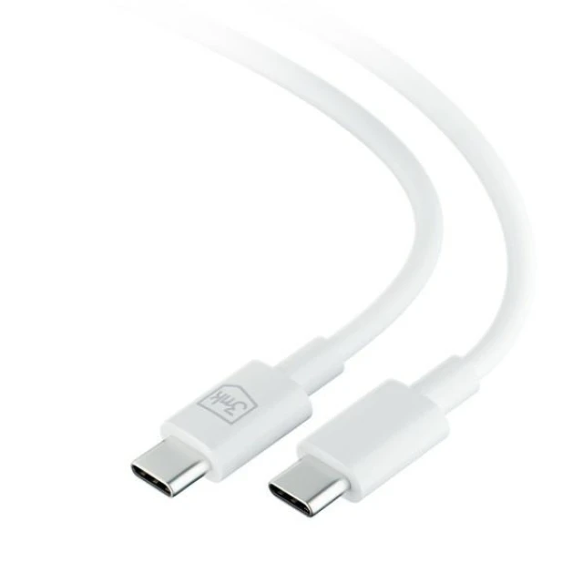 Кабель 3mk Hyper Cable USB-C - USB-C 100W 1.2m White (5903108541213)