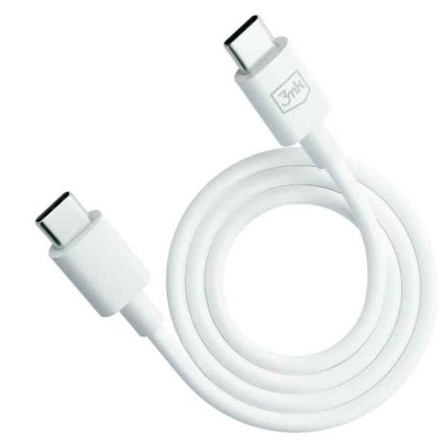 Кабель 3mk Hyper Cable USB-C - USB-C 100W 1.2m White (5903108541213)
