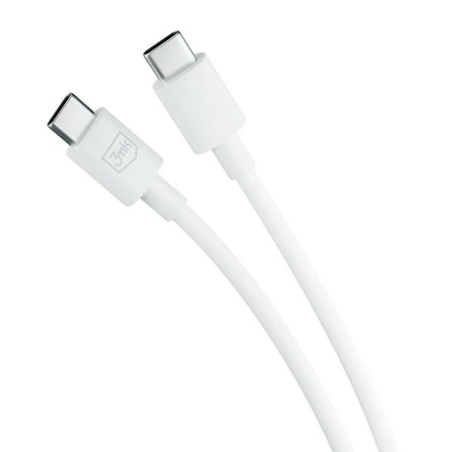 Кабель 3mk Hyper Cable USB-C - USB-C 100W 1.2m White (5903108541213)