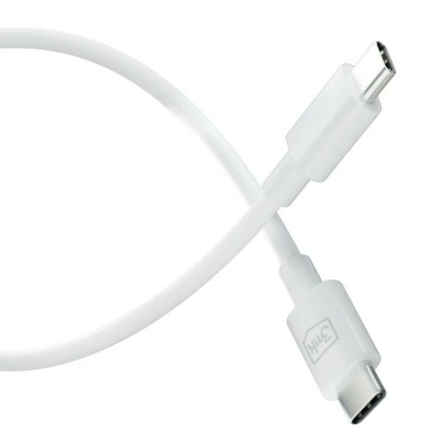 Кабель 3mk Hyper Cable USB-C - USB-C 100W 1.2m White (5903108541213)