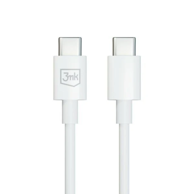 Кабель 3mk Hyper Cable USB-C - USB-C 100W 1.2m White (5903108541213)