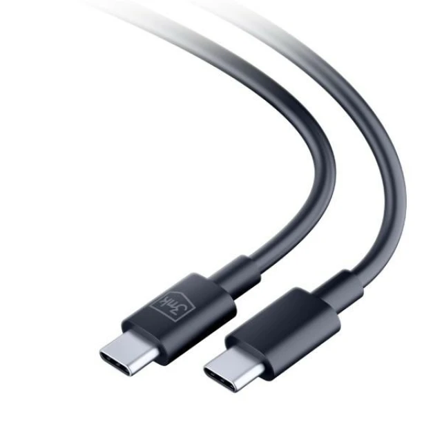Кабель 3mk Hyper Cable USB-C - USB-C 100W 1.2m Black (5903108541220)