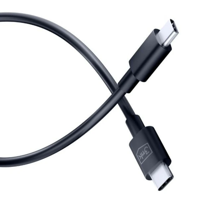 Кабель 3mk Hyper Cable USB-C - USB-C 100W 1.2m Black (5903108541220)