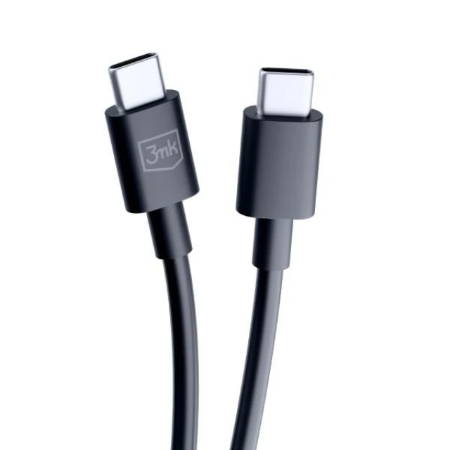 Кабель 3mk Hyper Cable USB-C - USB-C 100W 1.2m Black (5903108541220)