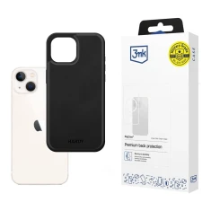 Чохол 3mk Hardy Apple Silky Leather MagCase для iPhone 13 Black with MagSafe (5903108548465)