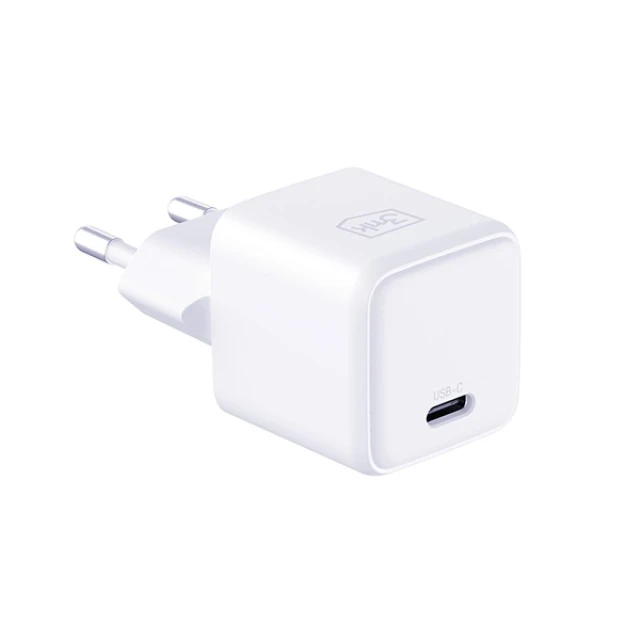 Зарядний пристрій 3mk Hyper Charger PD 25W White + 1x USB-C Cable (5903108561945)