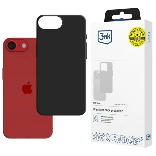 Чехол 3mk Matt Case для iPhone 16e Black (5903108562102)