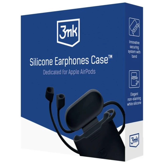 Чохол 3mk Protection Silicone AirPods Case для AirPods 3rd gen Black (5903108562843)