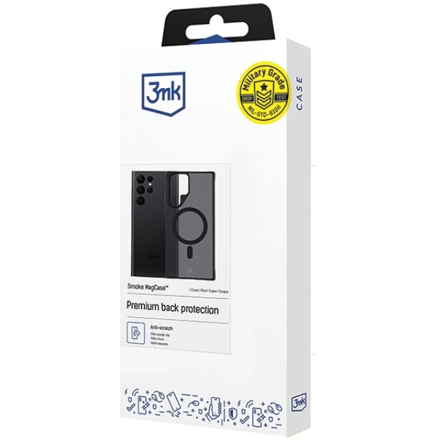 Чохол 3mk Smoke MagCase для Samsung Galaxy S24 Ultra with MagSafe (5903108563437)