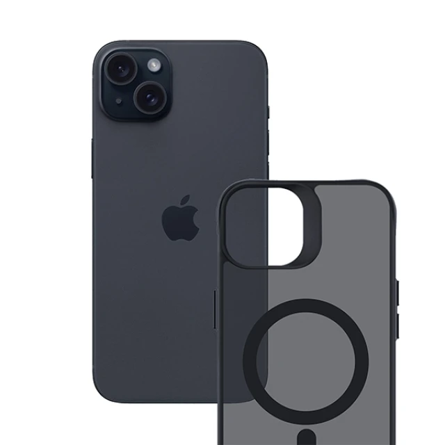Чохол 3mk Smoke MagCase для iPhone 15 Smoke with MagSafe (5903108563499)