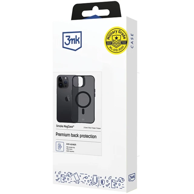 Чохол 3mk Smoke MagCase для iPhone 14 Pro with MagSafe (5903108563659)