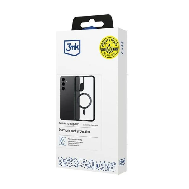 Чохол 3mk Satin Armor MagCase для Samsung Galaxy S24 with MagSafe (5903108563895)