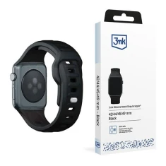 Ремешок 3mk Silicone Watch Strap для Apple Watch Ultra 3/2/1 49 mm | Series 11/10 46 mm | Series 9/8/7/6/5/4/SE 45 mm | 44 mm Черный (5903108565721)