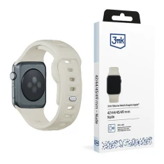 Ремінець 3mk Silicone Watch Strap для Apple Watch Ultra 3/2/1 49 mm | Series 11/10 46 mm | Series 9/8/7/6/5/4/SE 45 mm | 44 mm Beige (5903108565790)