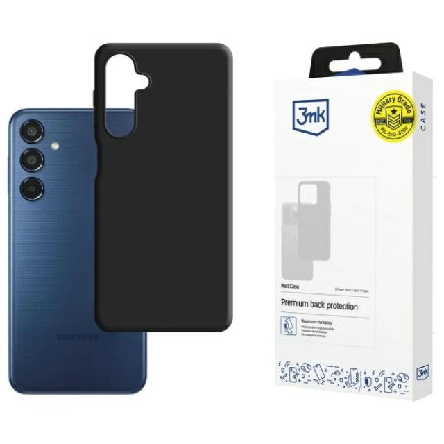 Чехол 3mk Matt Case для Samsung Galaxy M35 5G Black (5903108566049)