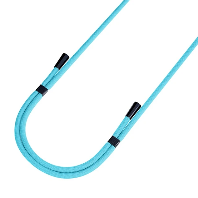 Універсальний шнурок 3mk EasyClip Light Blue with Black Metal (5903108568654)