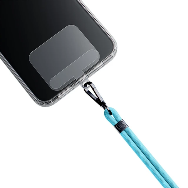 Універсальний шнурок 3mk EasyClip Light Blue with Black Metal (5903108568654)