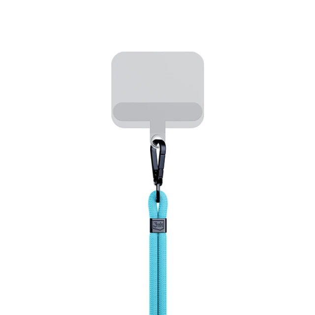 Універсальний шнурок 3mk EasyClip Light Blue with Black Metal (5903108568654)