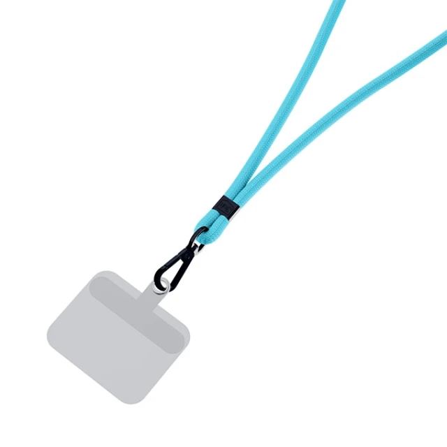 Універсальний шнурок 3mk EasyClip Light Blue with Black Metal (5903108568654)