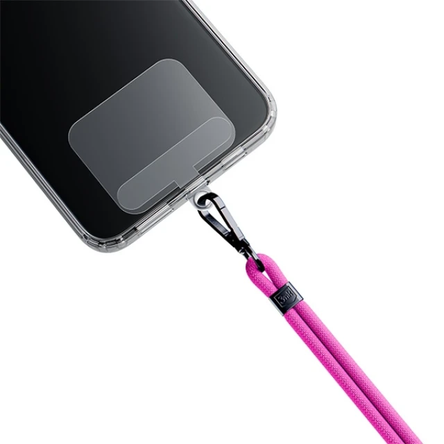 Универсальный шнурок 3mk EasyClip Pink with Black Metal (5903108568661)