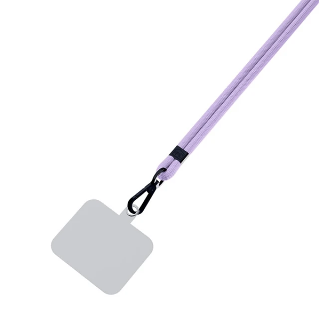 Універсальний шнурок 3mk EasyClip Purple with Black Metal (5903108568678)