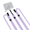 Універсальний шнурок 3mk EasyClip Purple with Black Metal (5903108568678)