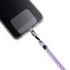Універсальний шнурок 3mk EasyClip Purple with Black Metal (5903108568678)