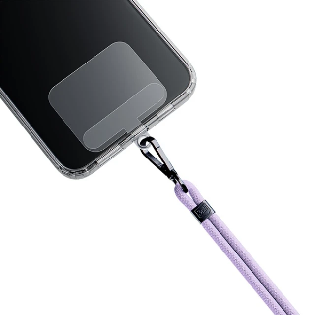 Універсальний шнурок 3mk EasyClip Purple with Black Metal (5903108568678)
