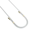Універсальний шнурок 3mk EasyClip White with Gold Metal (5903108568692)