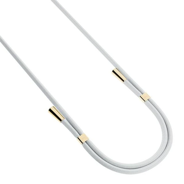 Універсальний шнурок 3mk EasyClip White with Gold Metal (5903108568692)
