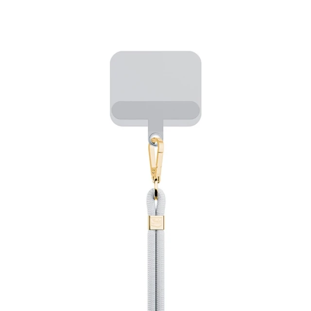 Універсальний шнурок 3mk EasyClip White with Gold Metal (5903108568692)