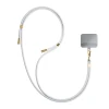 Універсальний шнурок 3mk EasyClip White with Gold Metal (5903108568692)