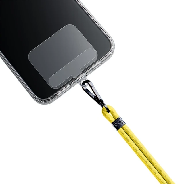 Універсальний шнурок 3mk EasyClip Yellow with Black Metal (5903108568708)