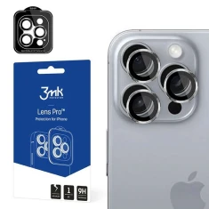 Захисне скло для камери 3mk Lens Protection Pro для iPhone 16 Pro/ 16 Pro Max Titanium Silver (5903108588591)