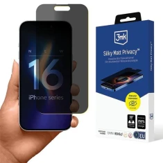Защитная пленка 3mk Silky Matt Privacy для iPhone 16 (5903108589284)