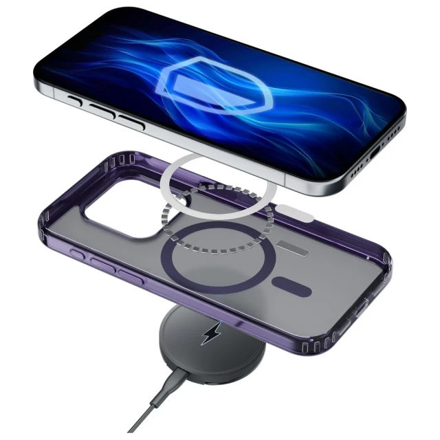 Чохол 3mk Frosty MagCase для iPhone 13 Pro Purple (5903108596459)