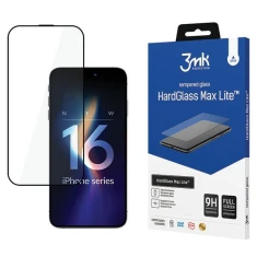 Захисне скло 3mk HardGlass Max Lite для iPhone 16 Pro Max Black (5903108604598)