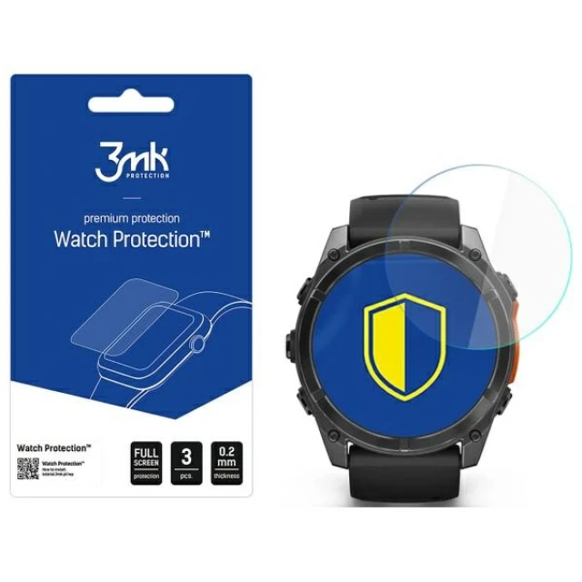 Захисне скло 3mk FlexibleGlass для Garmin Fenix 8 Amoled 51mm (5903108604772)