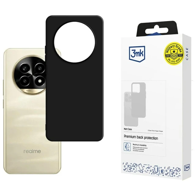 Чохол 3mk Matt Case для Realme 13 Pro Plus 5G Black (5903108605137)
